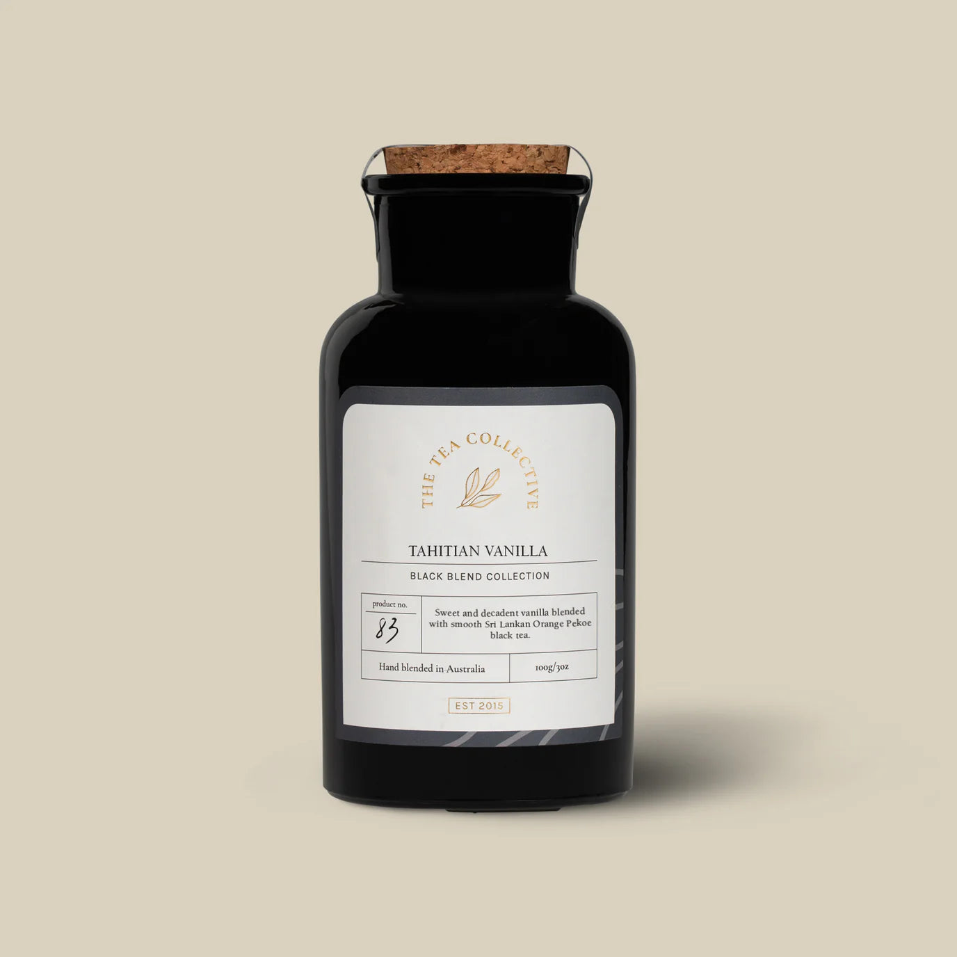 The Tea Collective - Tahitian Vanilla - Boutique Jar with 100g Loose Leaf Tea
