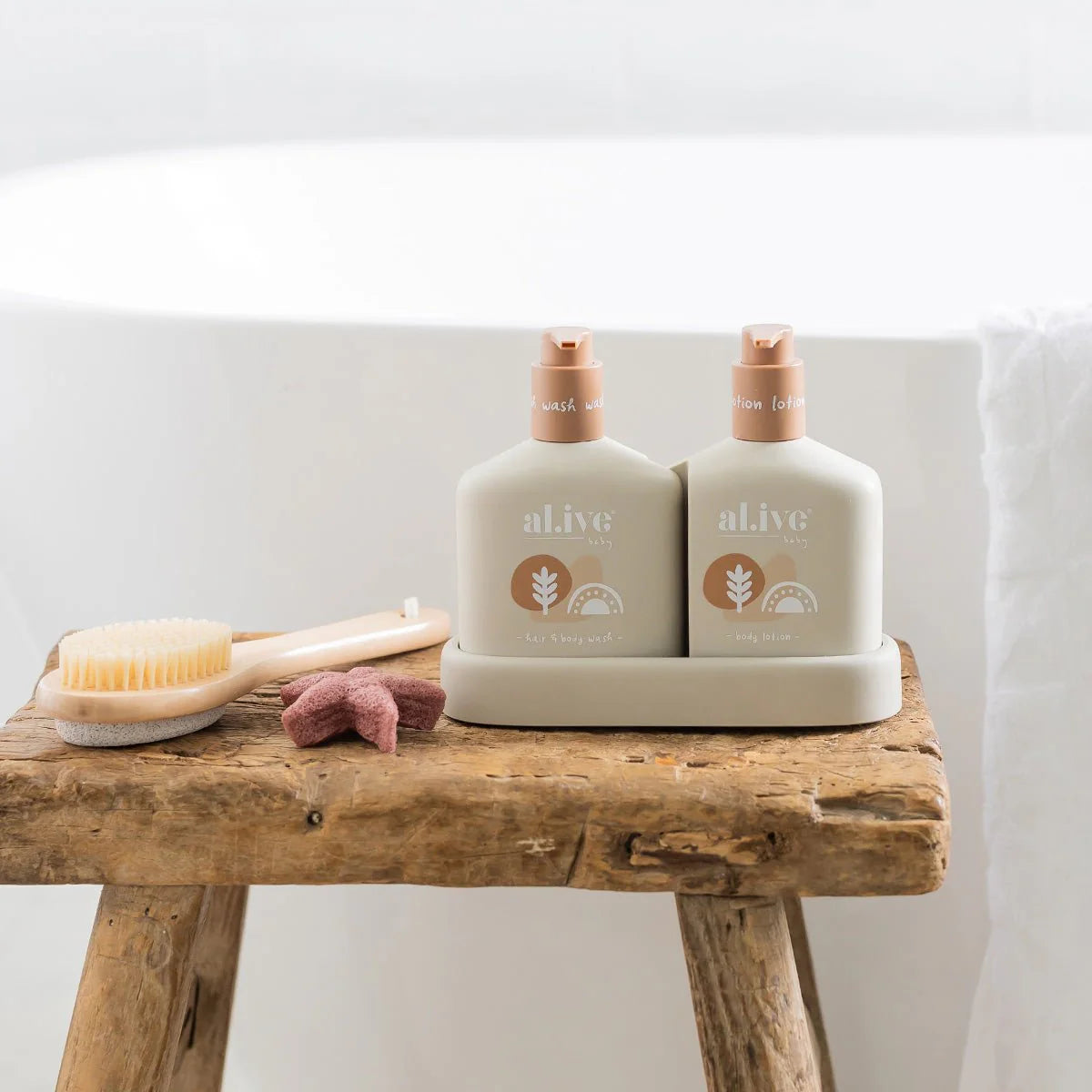 al.ive body - Baby Hair & Body Duo - Calming Oatmeal