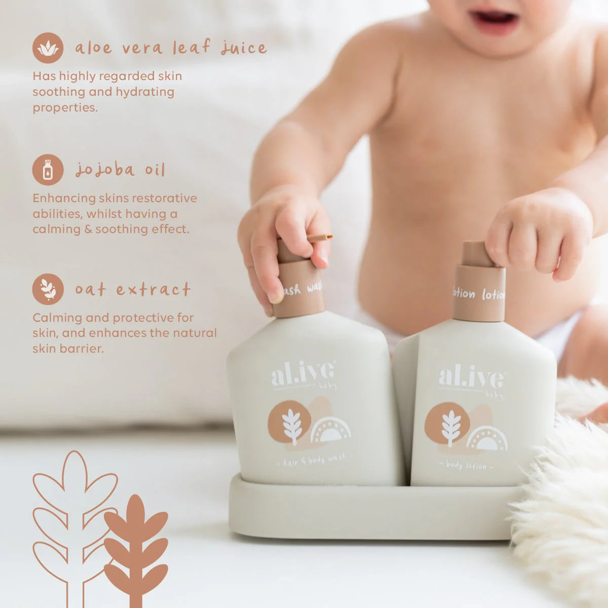 al.ive body - Baby Hair & Body Duo - Calming Oatmeal