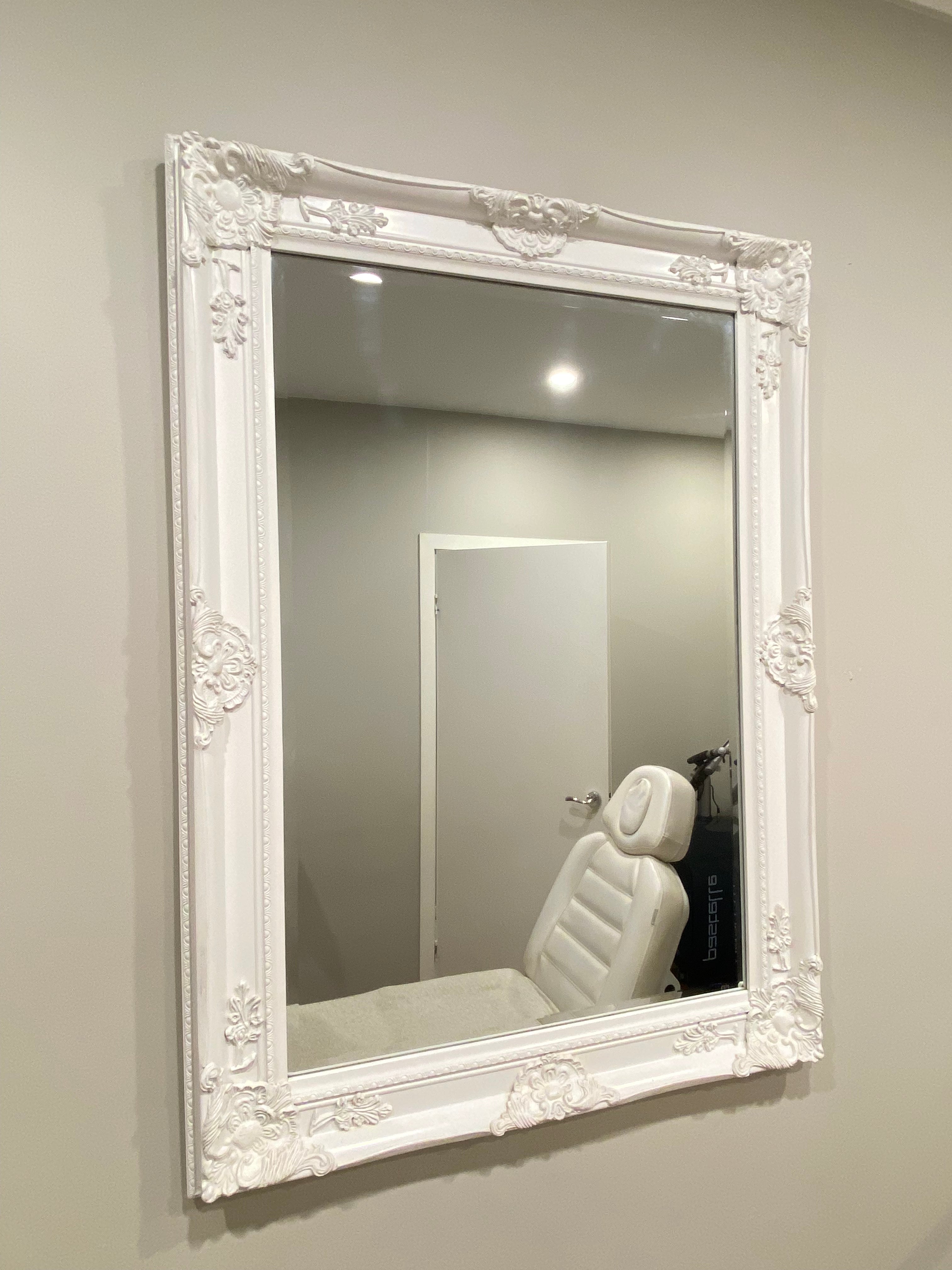 White Ornate Wall Mirror