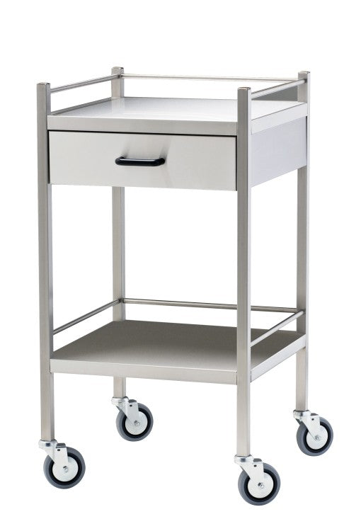 Steel Medical Trolley with drawer